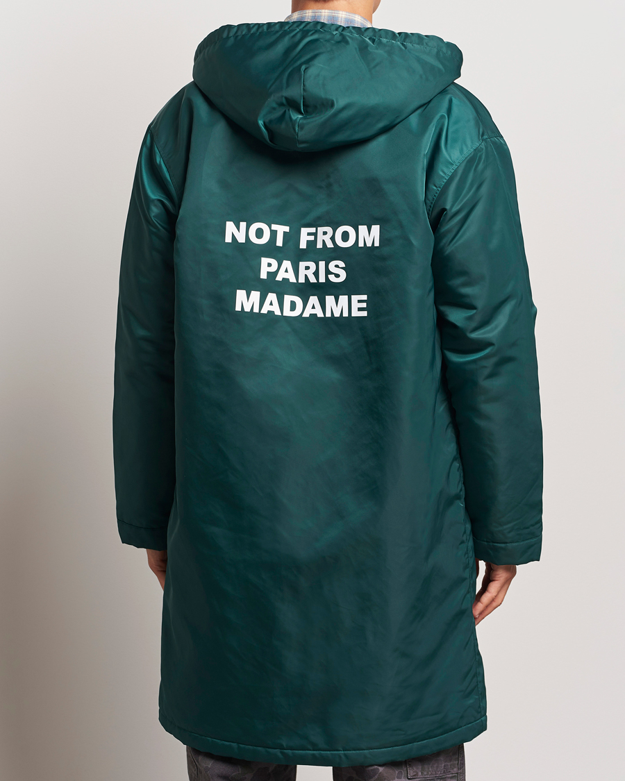 Herre | Jakker | Drôle de Monsieur | La Parka Slogan Coat Dark Green