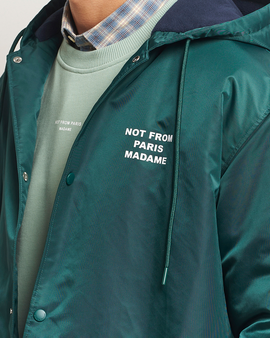 Herre | Jakker | Drôle de Monsieur | La Parka Slogan Coat Dark Green