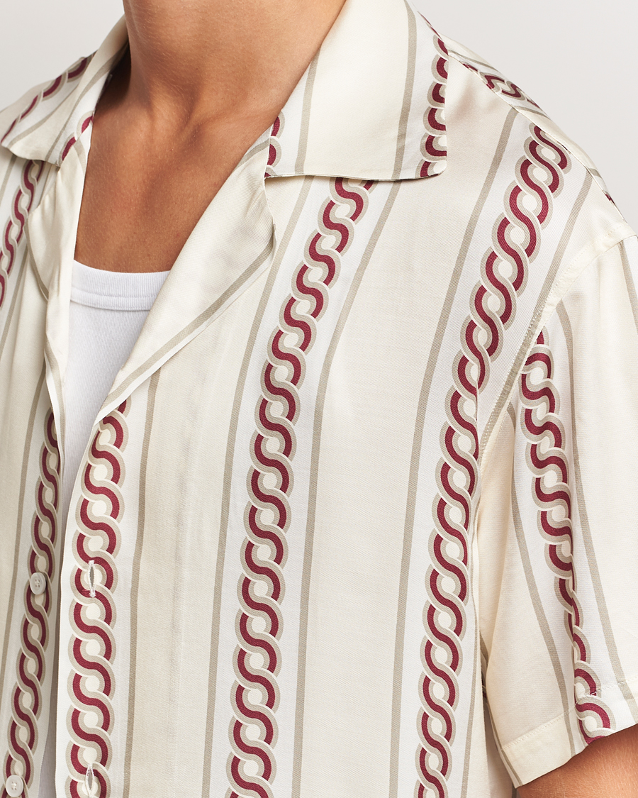 Herre | Skjorter | Drôle de Monsieur | Link Cuban Shirt Ecru