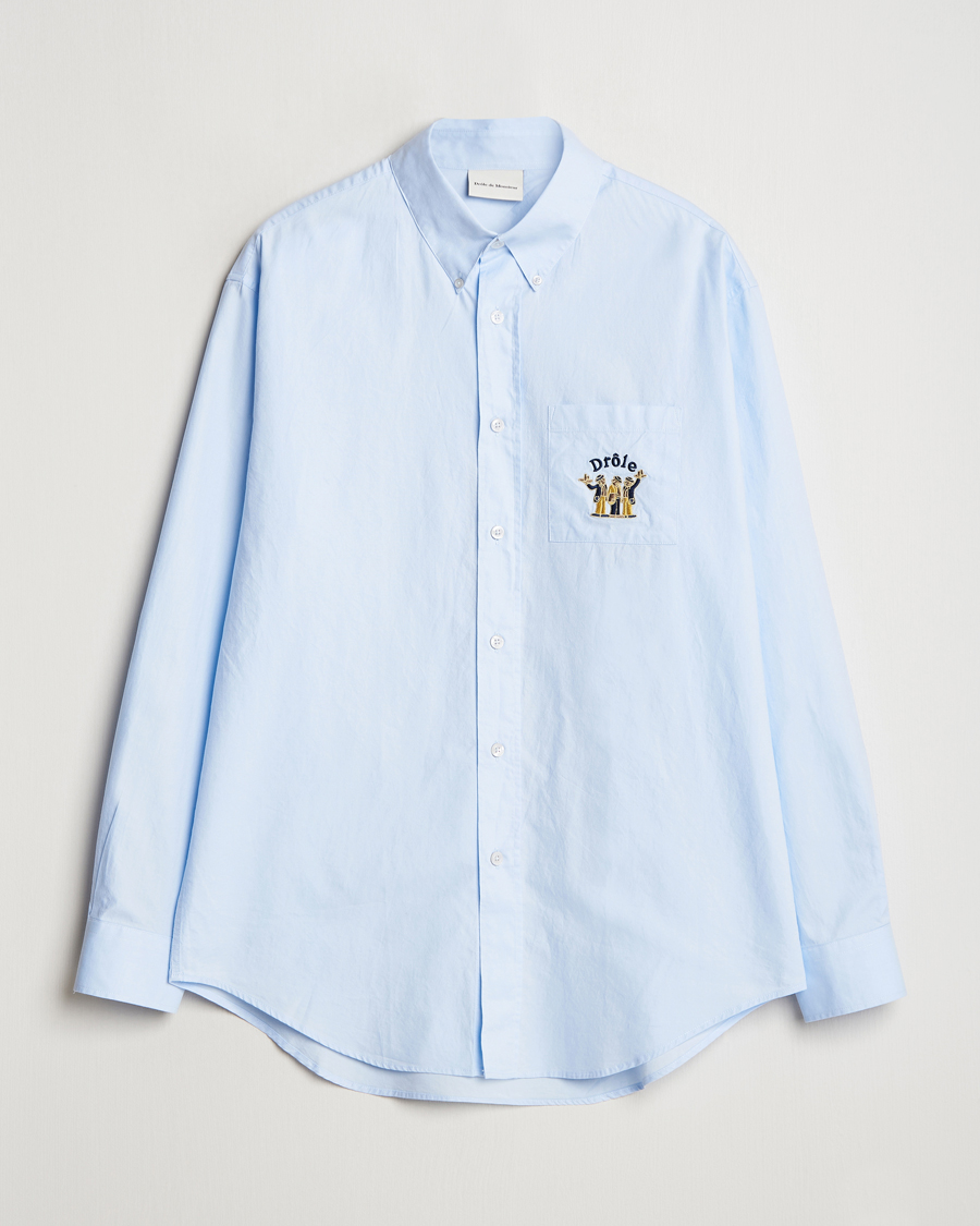 Herre | Skjorter | Drôle de Monsieur | Oxford Shirt Light Blue