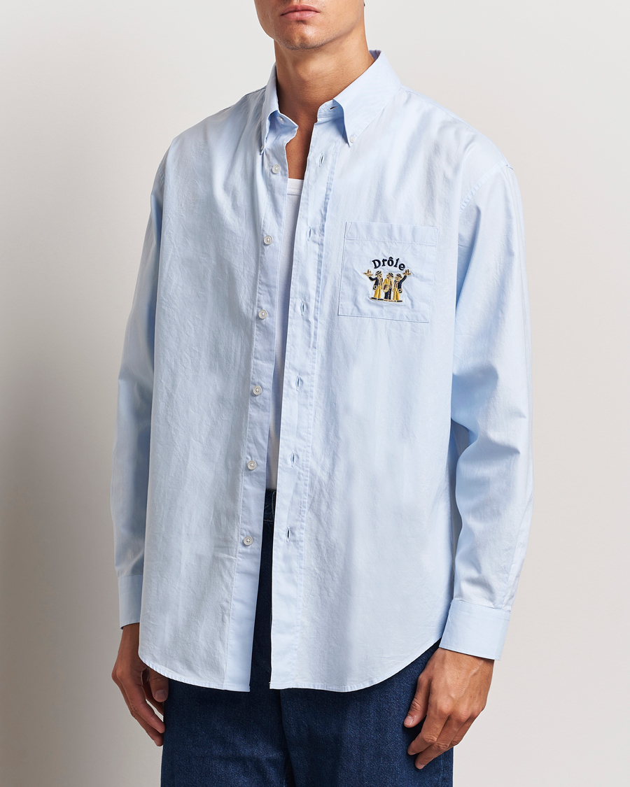 Herre | Skjorter | Drôle de Monsieur | Oxford Shirt Light Blue