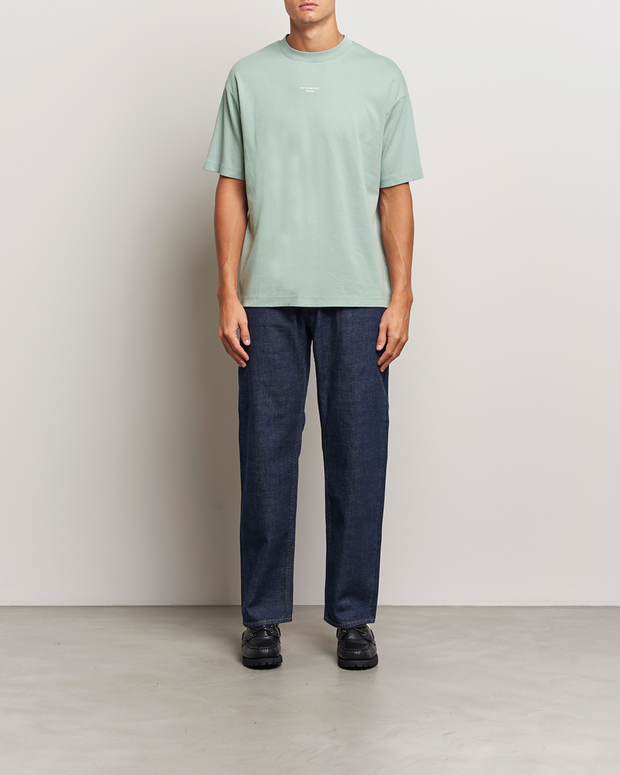 Herre | T-Shirts | Drôle de Monsieur | Classic Slogan T-Shirt Water Green