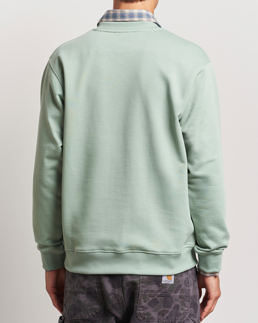 Herre | Gensere | Drôle de Monsieur | Classic Slogan Sweatshirt Water Green