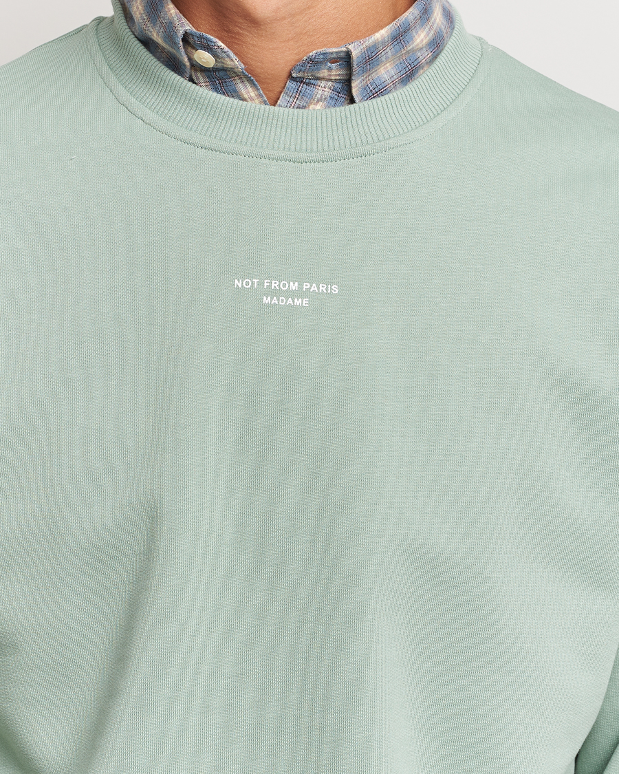 Herre | Gensere | Drôle de Monsieur | Classic Slogan Sweatshirt Water Green