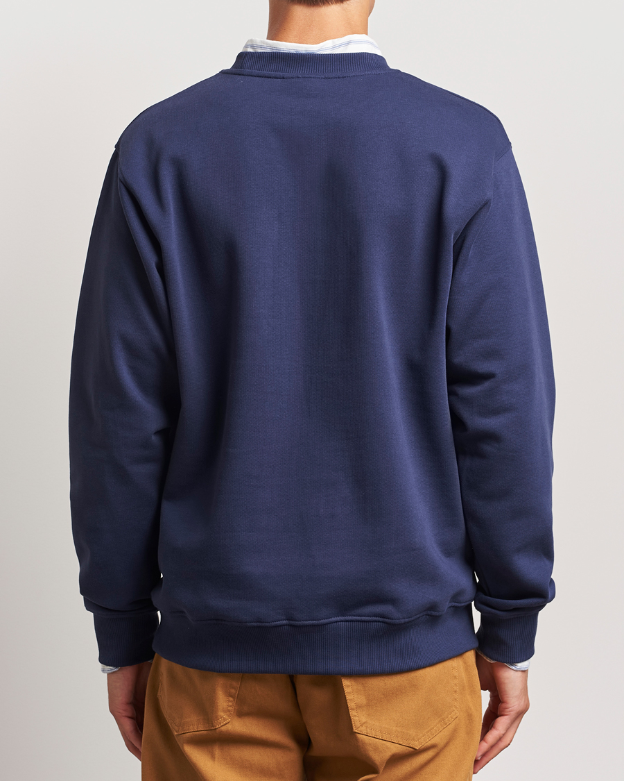 Herre | Gensere | Drôle de Monsieur | Flower Slogan Sweatshirt Dark Navy