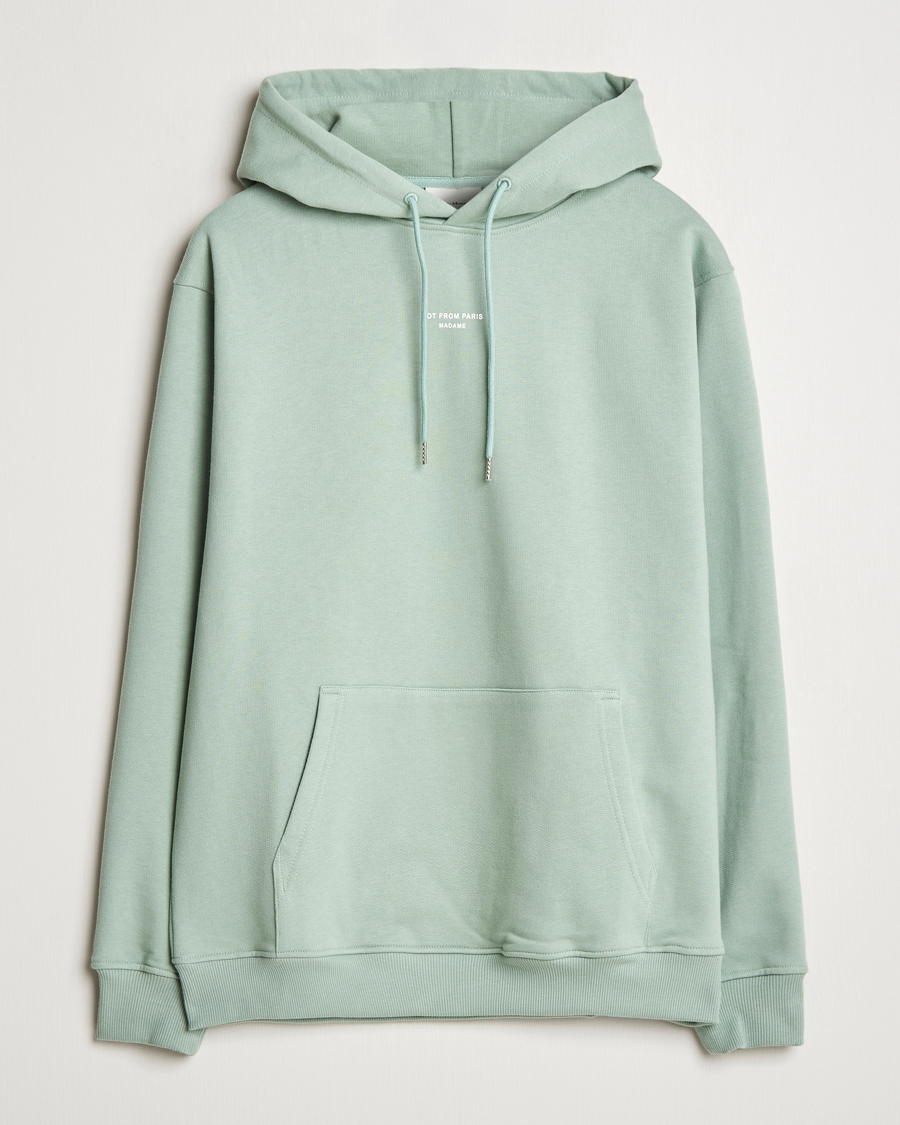 Herre | Gensere | Drôle de Monsieur | Classic Slogan Hoodie Water Green
