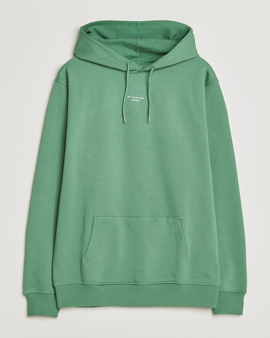 Herre | Gensere | Drôle de Monsieur | Classic Slogan Hoodie Water Green