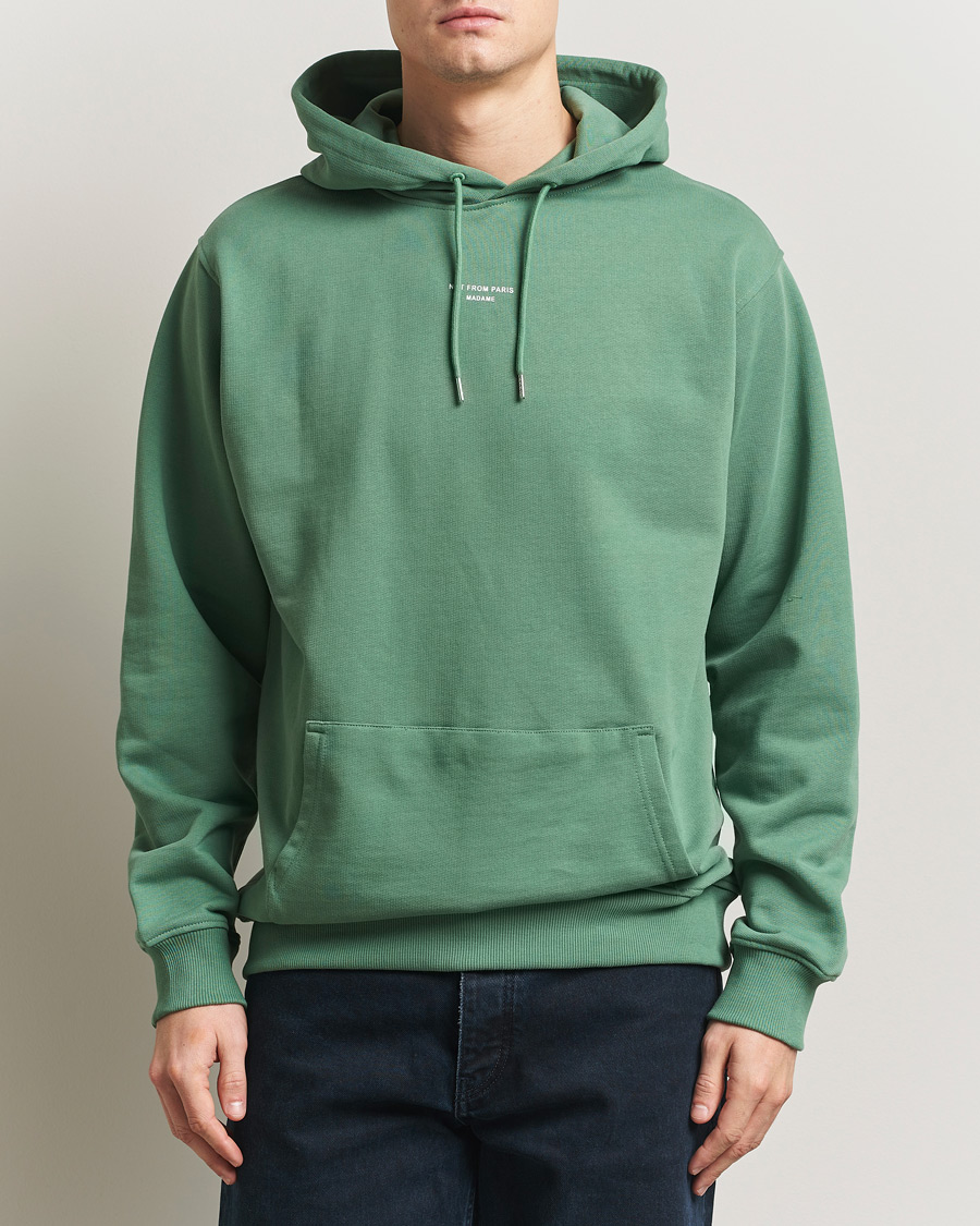 Herre | Gensere | Drôle de Monsieur | Classic Slogan Hoodie Water Green