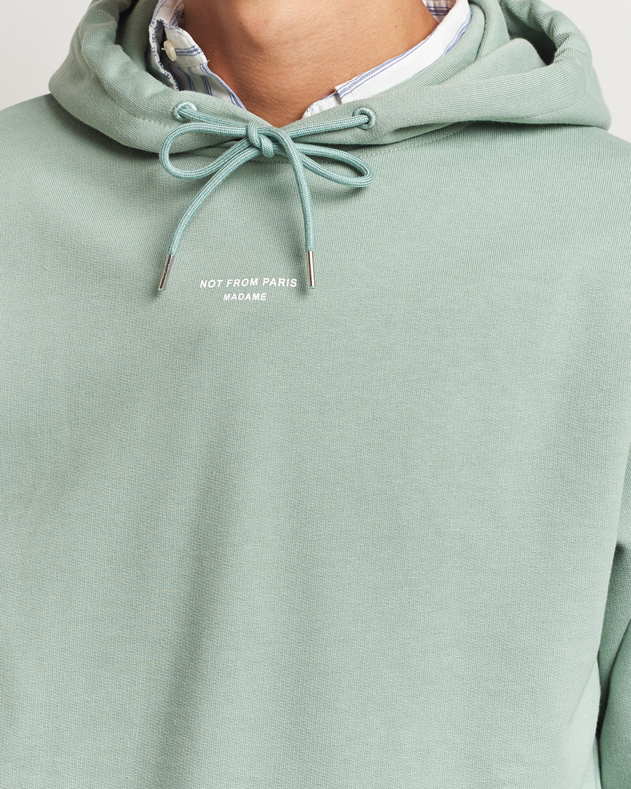 Herre | Gensere | Drôle de Monsieur | Classic Slogan Hoodie Water Green