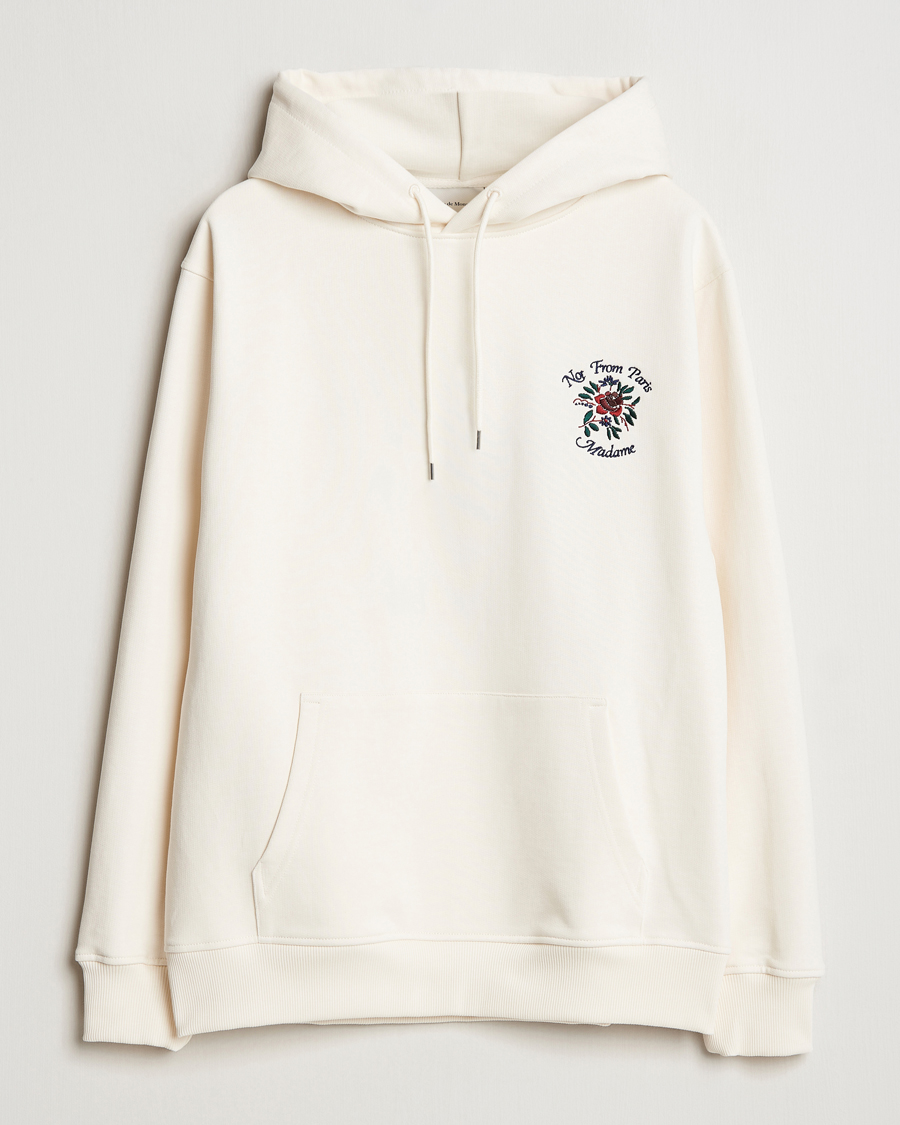 Herre | Gensere | Drôle de Monsieur | Flower Slogan Hoodie Cream