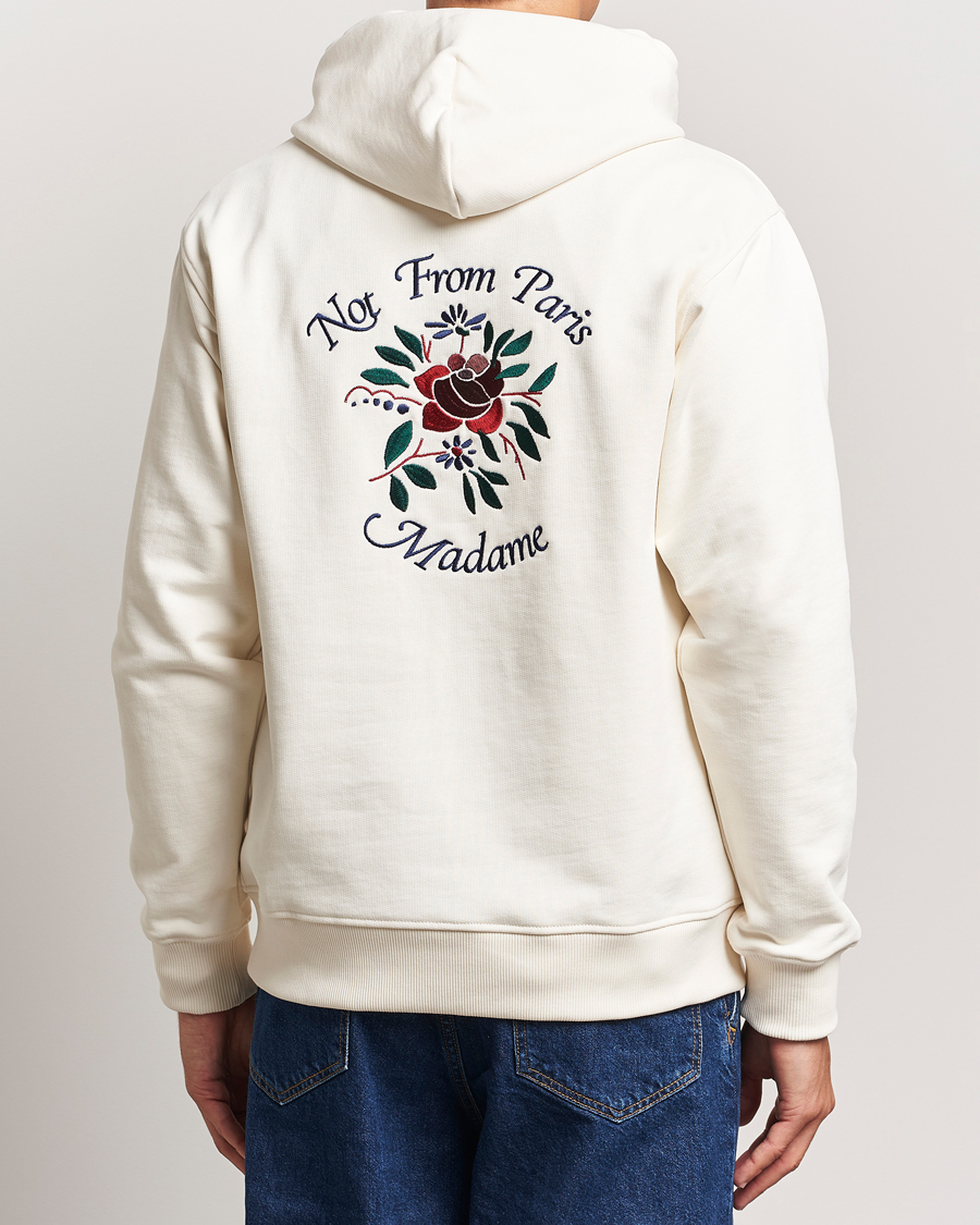 Herre | Gensere | Drôle de Monsieur | Flower Slogan Hoodie Cream