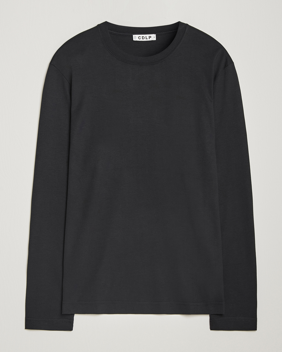 Herre | T-Shirts | CDLP | Midweight Long Sleeve T-Shirt Black