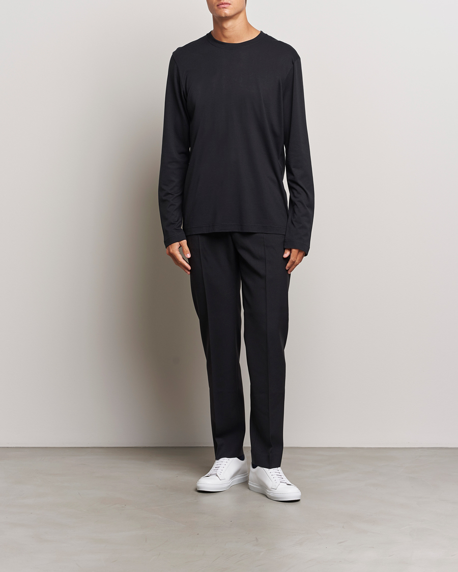 Herre | T-Shirts | CDLP | Midweight Long Sleeve T-Shirt Black