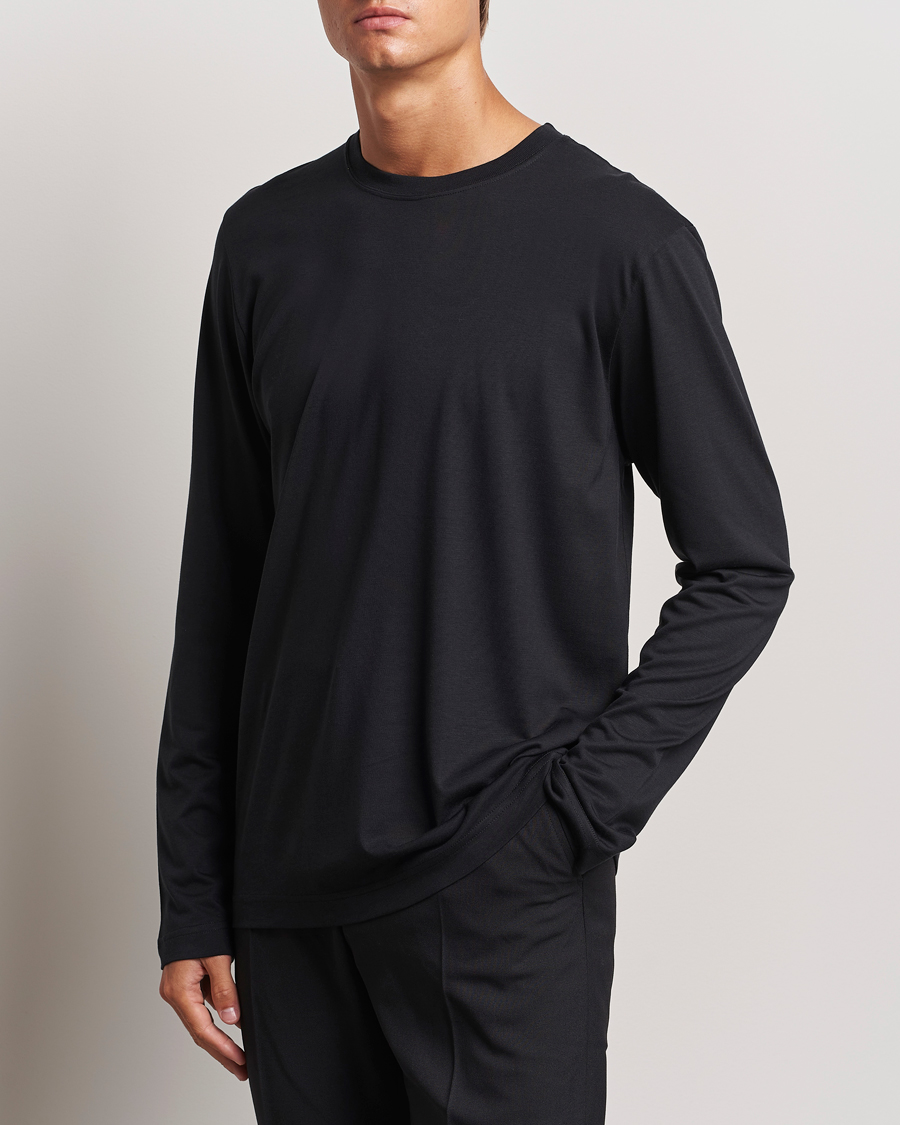 Herre | T-Shirts | CDLP | Midweight Long Sleeve T-Shirt Black