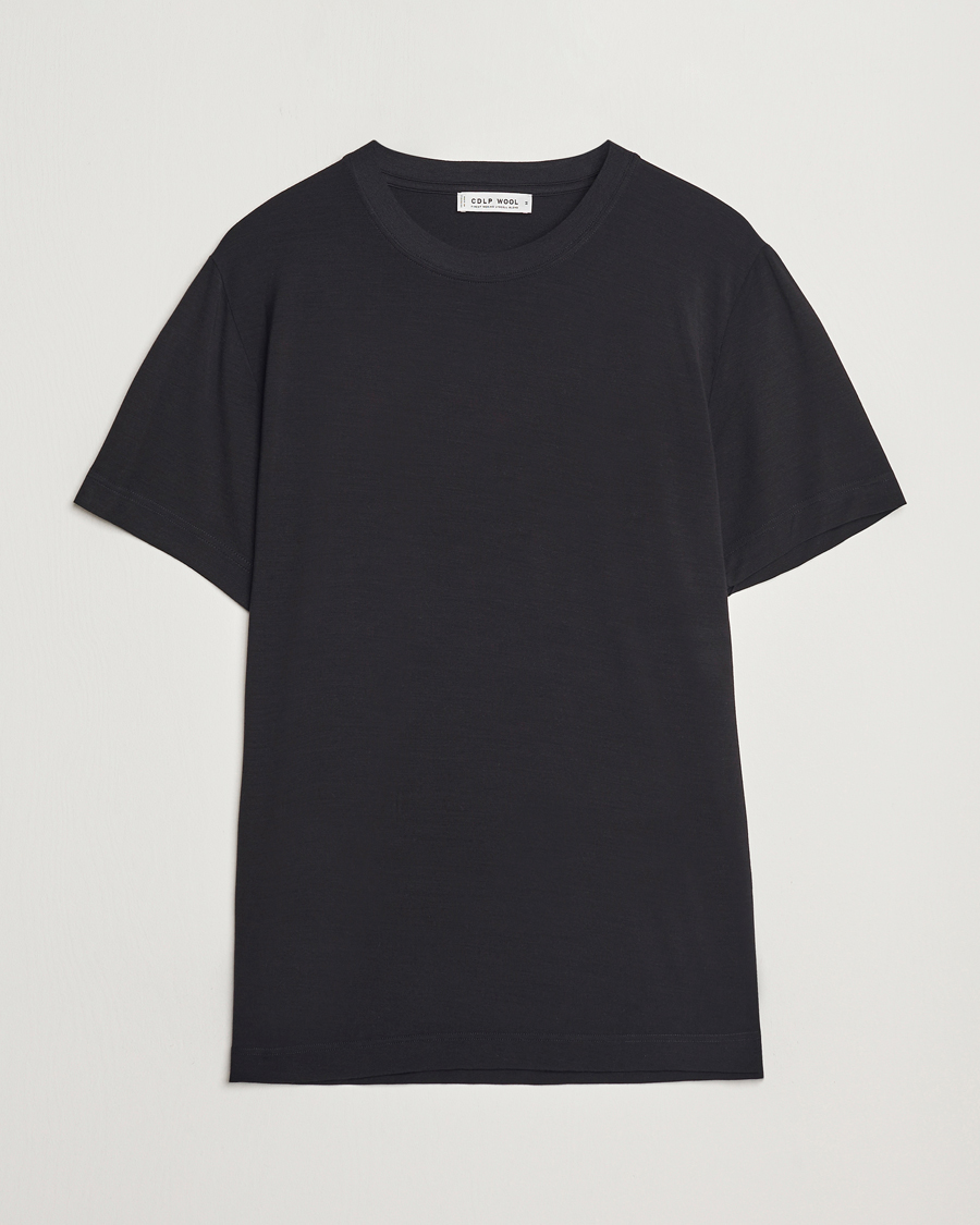 Herre | T-Shirts | CDLP | Wool T-Shirt Black