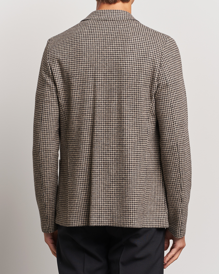 Herre | Dressjakker | Harris Wharf London | Two Button Houndstooth Blazer Beige