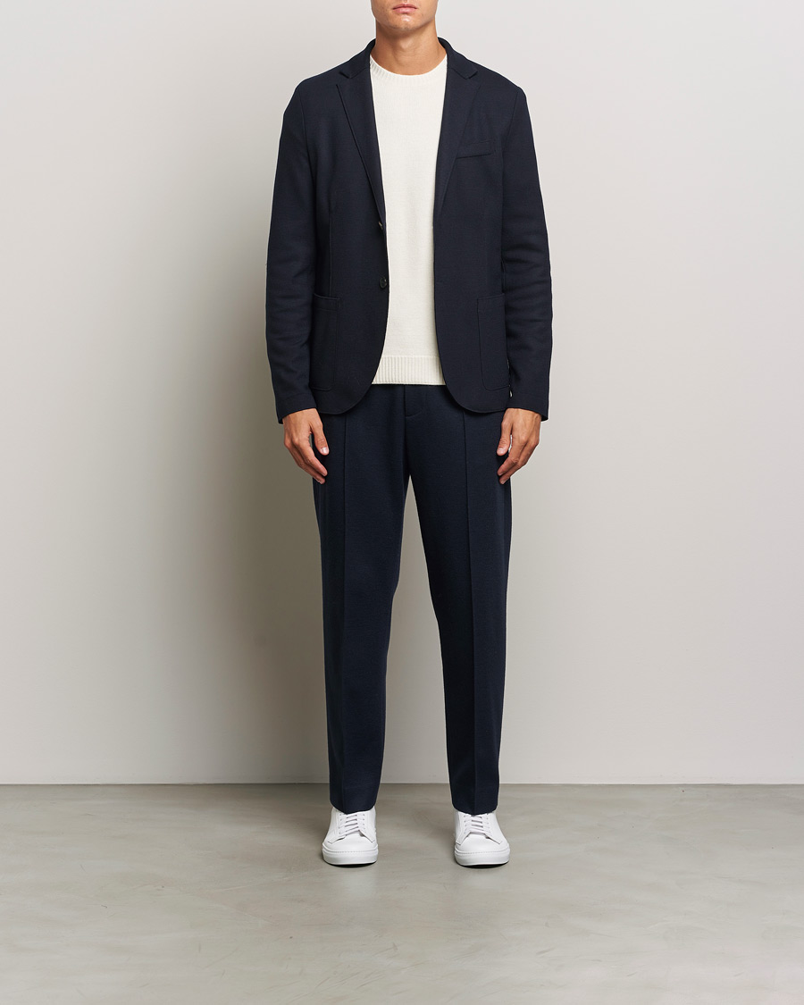 Herre | Dressjakker | Harris Wharf London | Two Button Superfine Merino Blazer Navy