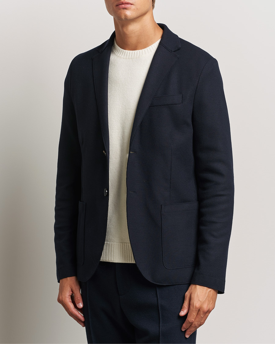 Herre | Dressjakker | Harris Wharf London | Two Button Superfine Merino Blazer Navy