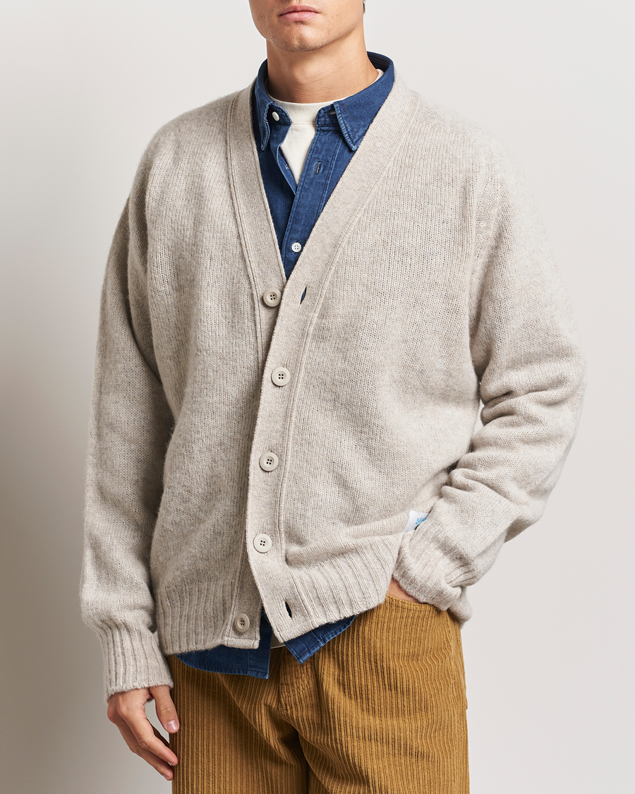 Herre | Gensere | Howlin' | Shaggy Bear Cardigan Cosmic Latte