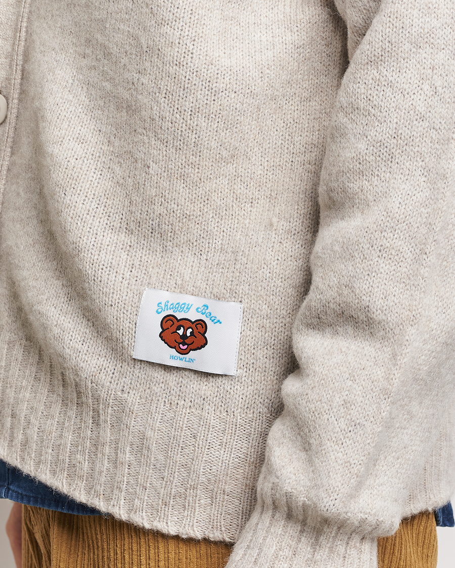 Herre | Gensere | Howlin' | Shaggy Bear Cardigan Cosmic Latte