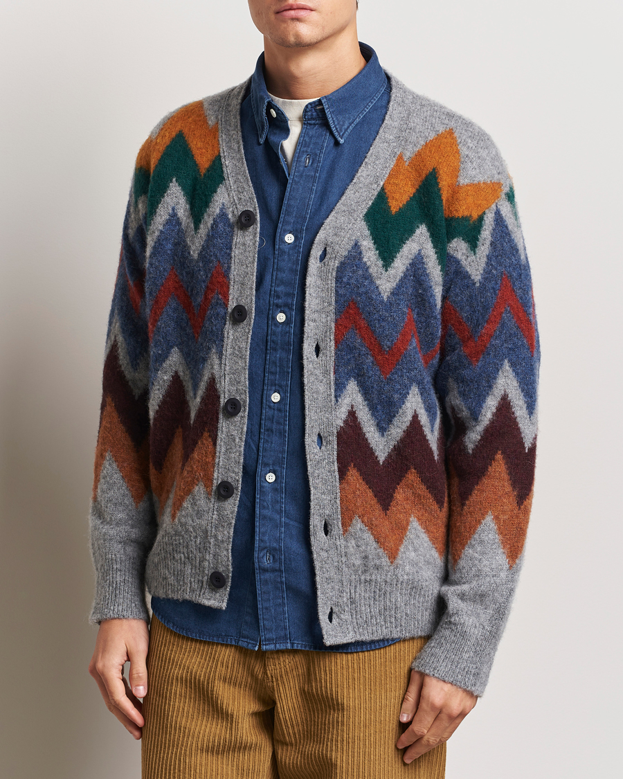 Herre | Gensere | Howlin' | Brushed Wool Cardigan Med Grey