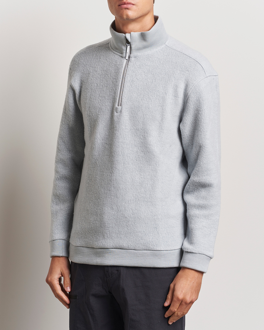 Herre | Gensere | Houdini | Alto Wool/Tencel Half Zip Cloudy Grey