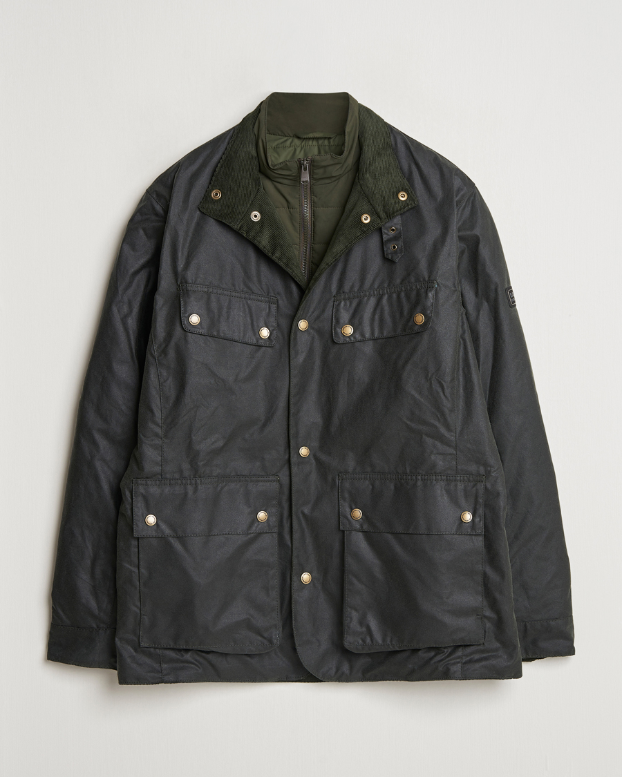 Herre | Jakker | Barbour International | Wellstone Wax Jacket Sage
