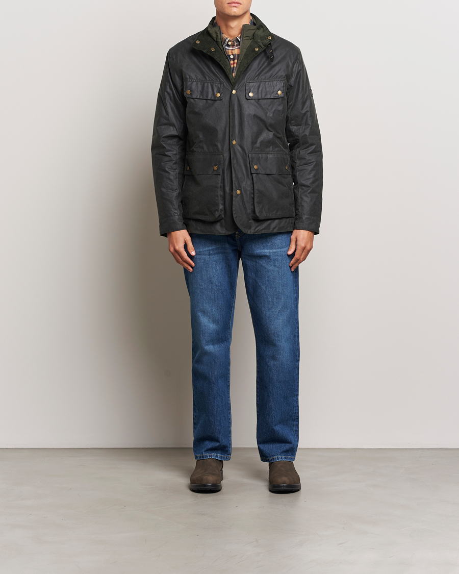 Herre | Jakker | Barbour International | Wellstone Wax Jacket Sage