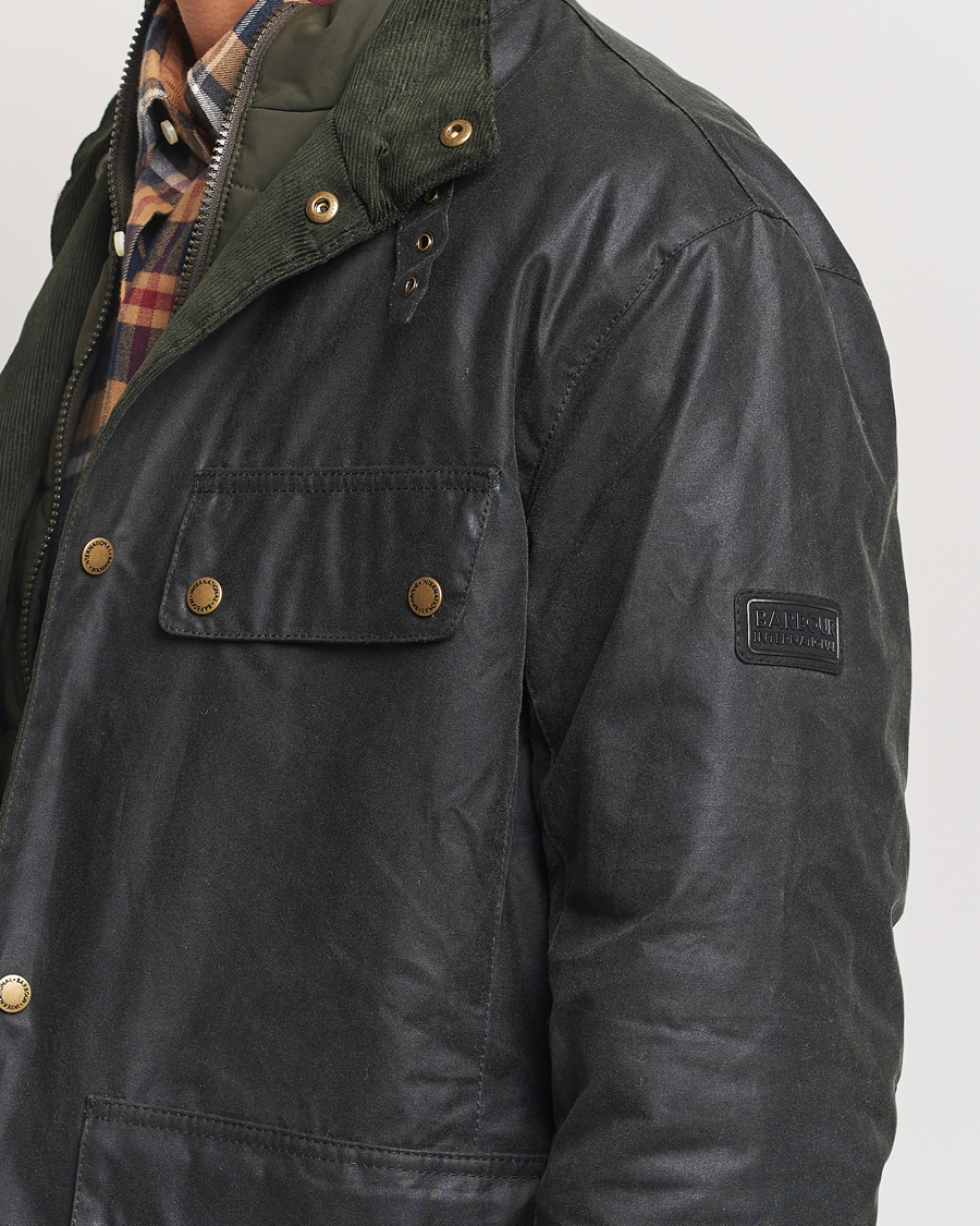 Herre | Jakker | Barbour International | Wellstone Wax Jacket Sage