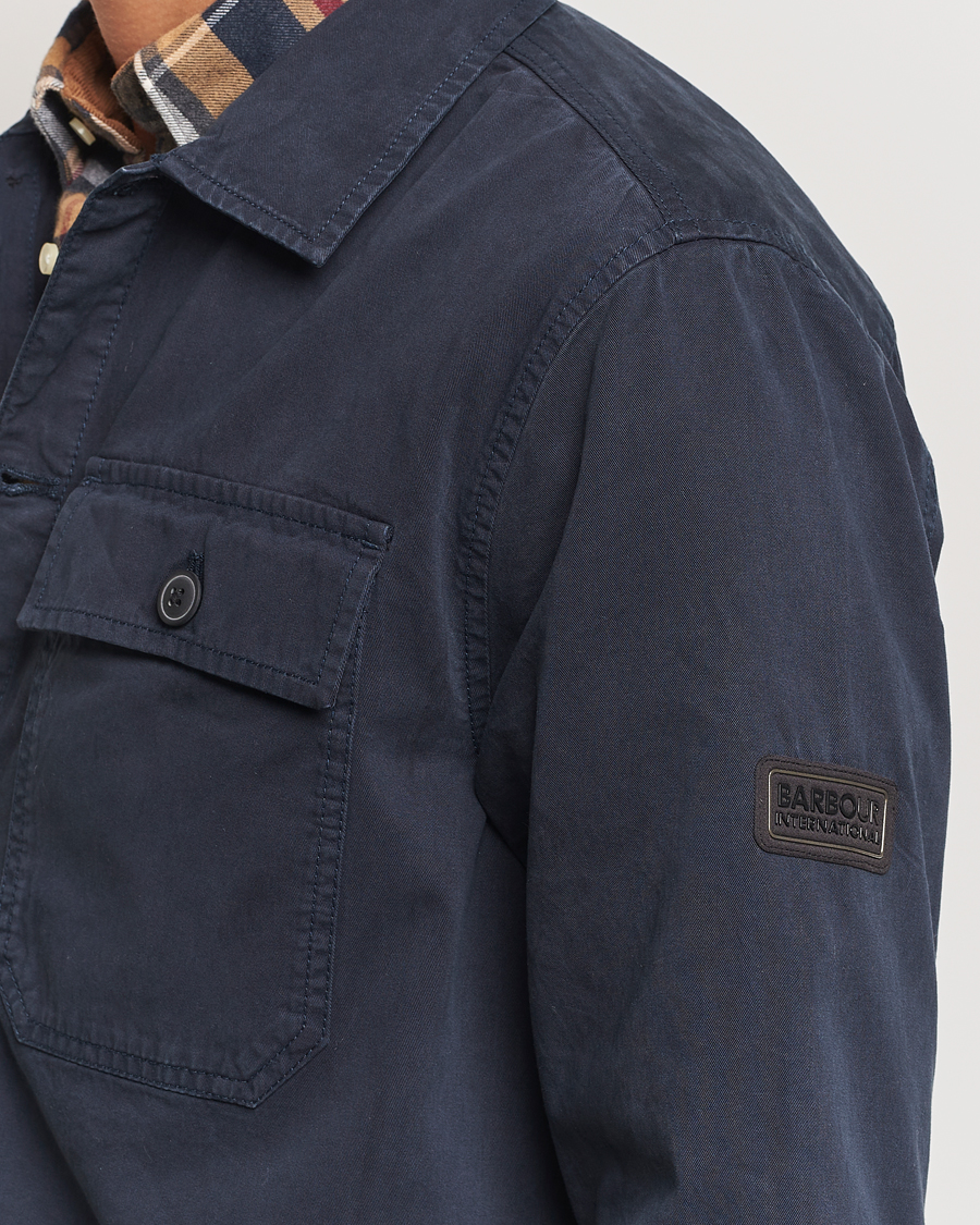 Herre | Skjorter | Barbour International | Arlo Cotton Overshirt Navy