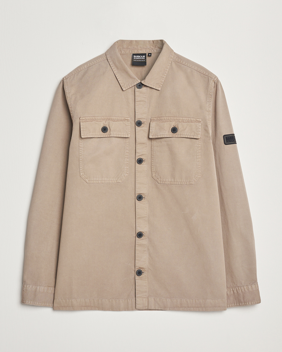 Herre | Skjorter | Barbour International | Arlo Cotton Overshirt Brindle