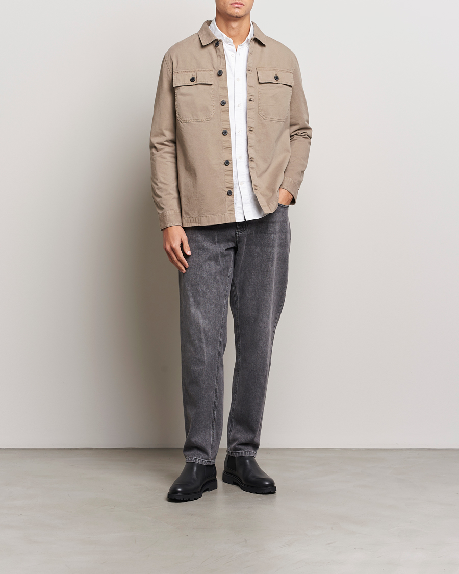 Herre | Skjorter | Barbour International | Arlo Cotton Overshirt Brindle