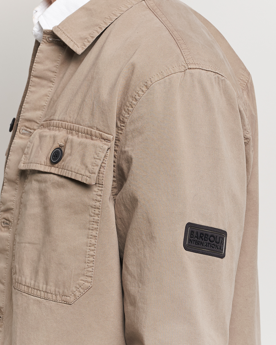 Herre | Skjorter | Barbour International | Arlo Cotton Overshirt Brindle