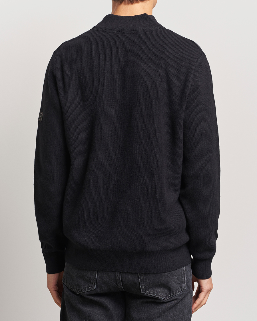 Herre | Gensere | Barbour International | Crawley Wool/Cotton Half Zip Black
