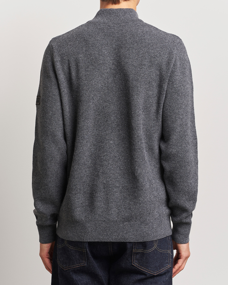 Herre | Gensere | Barbour International | Crawley Wool/Cotton Half Zip Charcoal