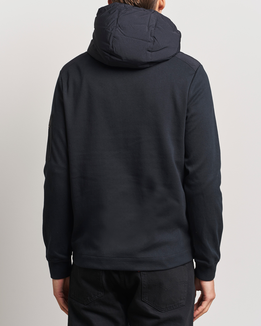 Herre | Gensere | Barbour International | Stanley Hooded Quilted Sweat Black