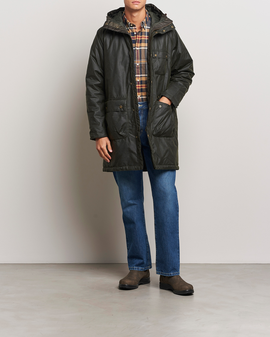 Herre | Jakker | Barbour Lifestyle | Winter Wax Parka Fern
