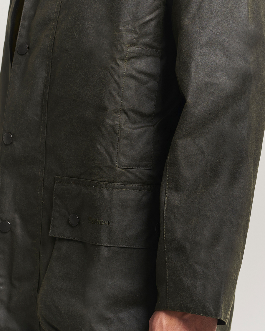 Herre | Jakker | Barbour Lifestyle | Border Wax Coat Archive Olive