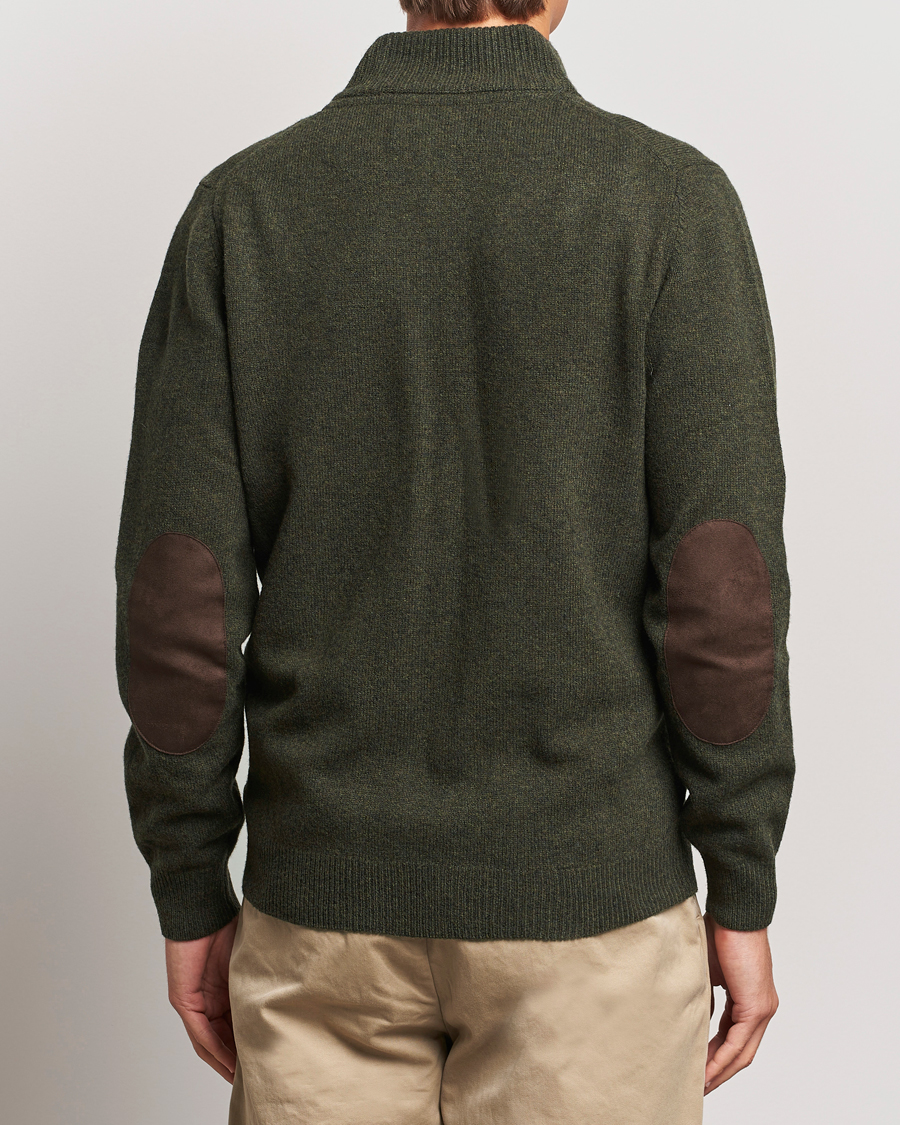 Herre | Gensere | Barbour Lifestyle | Essential Patch Zip Through Cardigan Seaweed