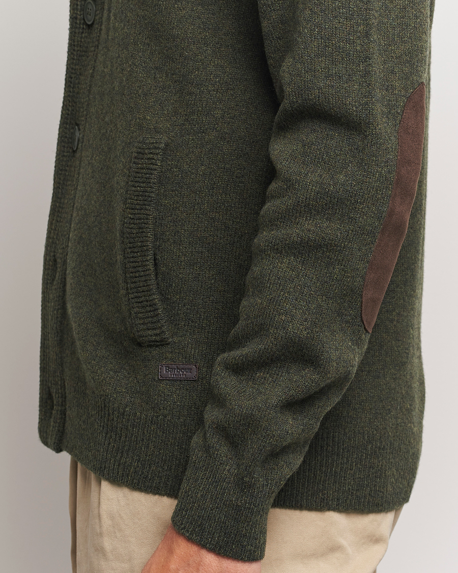 Herre | Gensere | Barbour Lifestyle | Essential Patch Zip Through Cardigan Seaweed