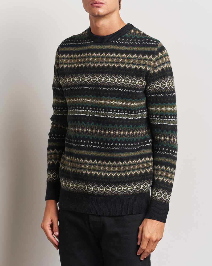 Herre | Gensere | Barbour Lifestyle | Case Fairisle Crew Black