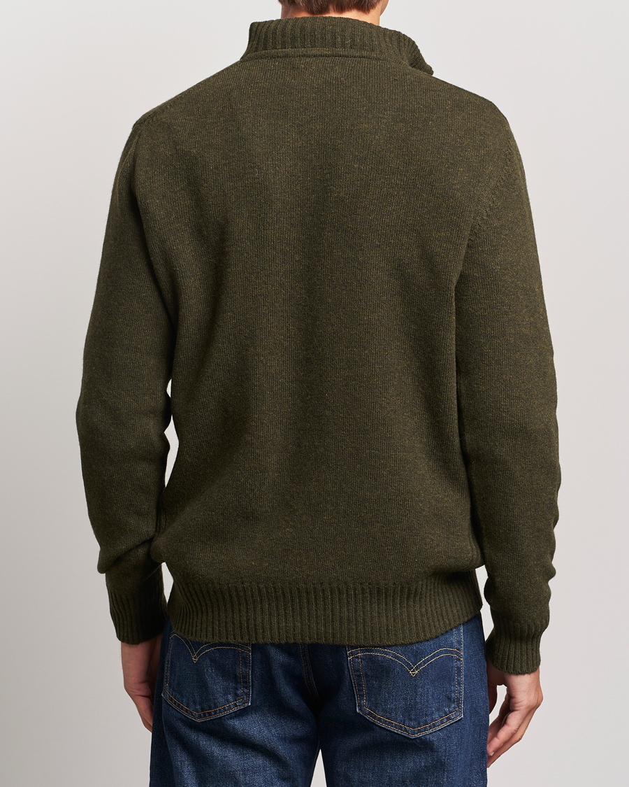 Herre | Gensere | Barbour Lifestyle | Essential Lambswool Half Zip Seaweed