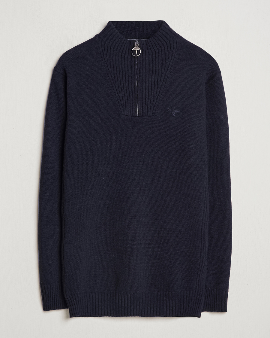 Herre | Gensere | Barbour Lifestyle | Essential Lambswool Half Zip Navy