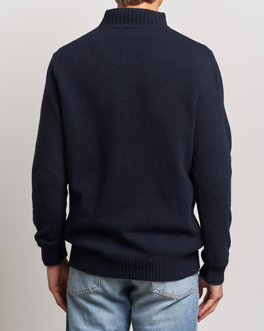 Herre | Gensere | Barbour Lifestyle | Essential Lambswool Half Zip Navy