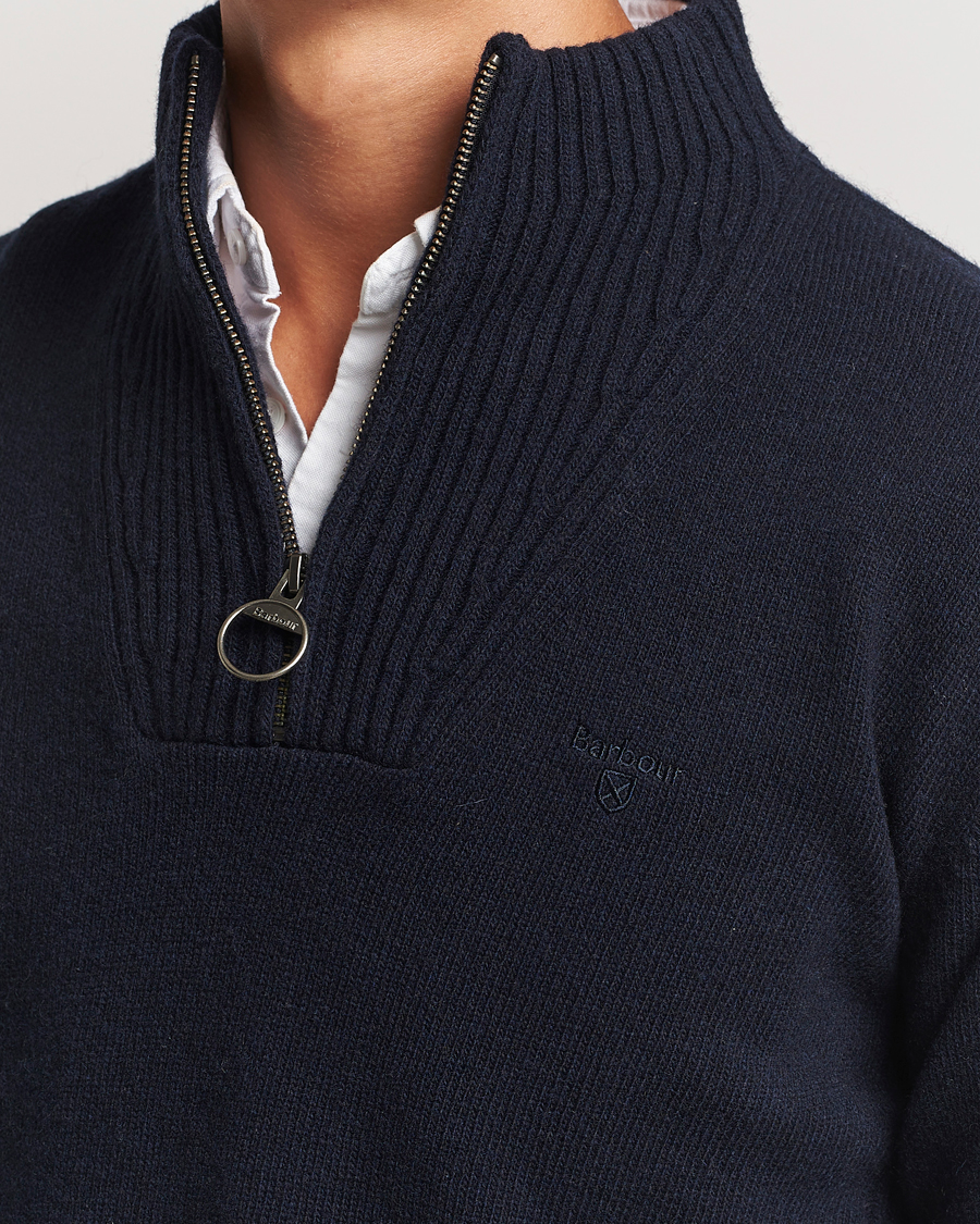 Herre | Gensere | Barbour Lifestyle | Essential Lambswool Half Zip Navy