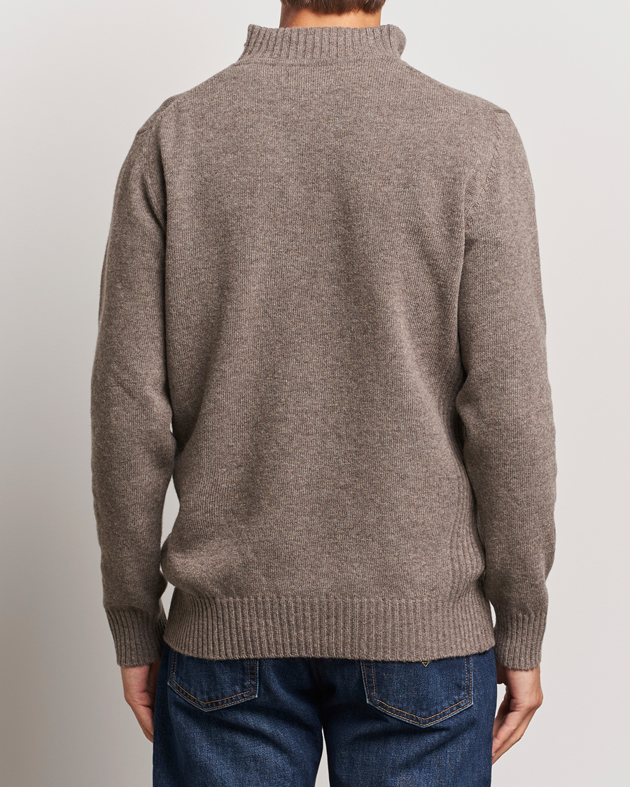 Herre | Gensere | Barbour Lifestyle | Essential Lambswool Half Zip Dark Stone