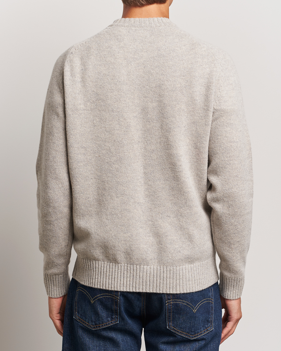 Herre | Gensere | Barbour Lifestyle | Grangetown Lambswool Crewneck Light Grey Marl