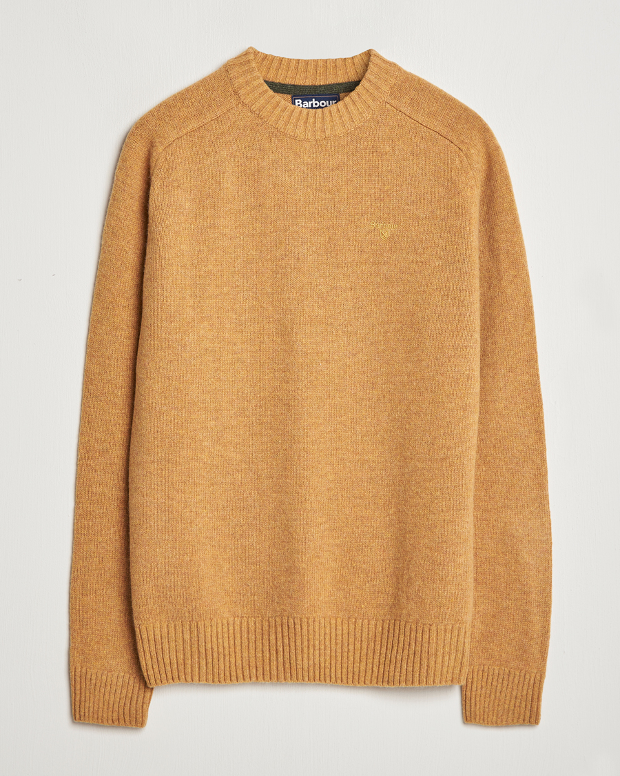 Herre | Gensere | Barbour Lifestyle | Grangetown Lambswool Crewneck Harvest Gold