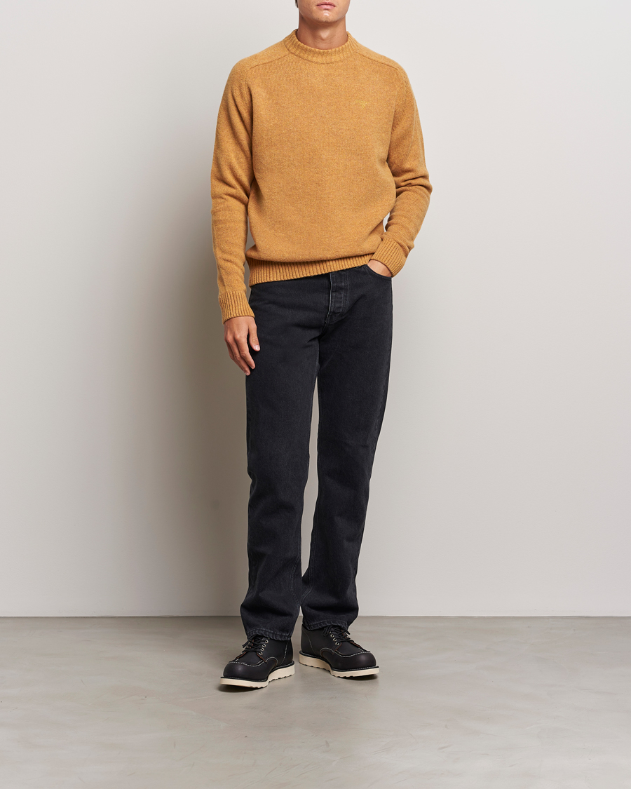 Herre | Gensere | Barbour Lifestyle | Grangetown Lambswool Crewneck Harvest Gold