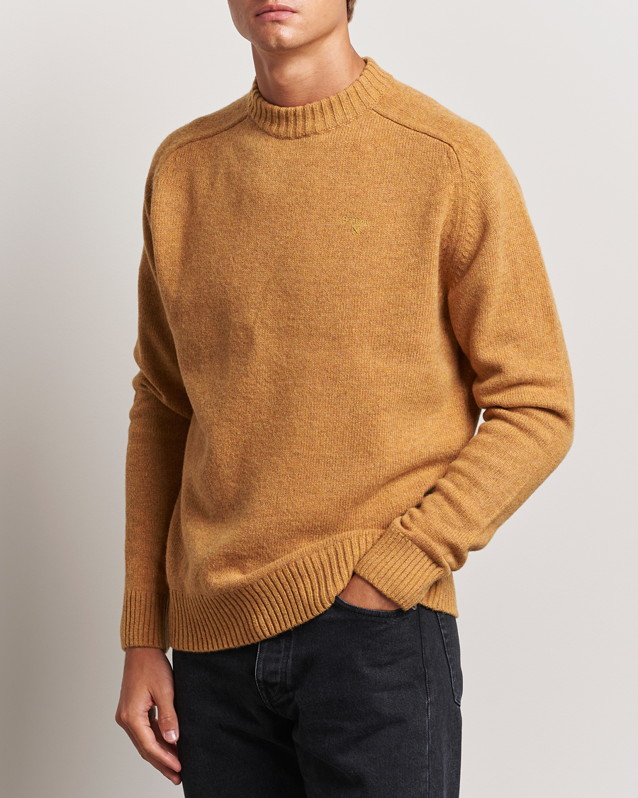 Herre | Gensere | Barbour Lifestyle | Grangetown Lambswool Crewneck Harvest Gold